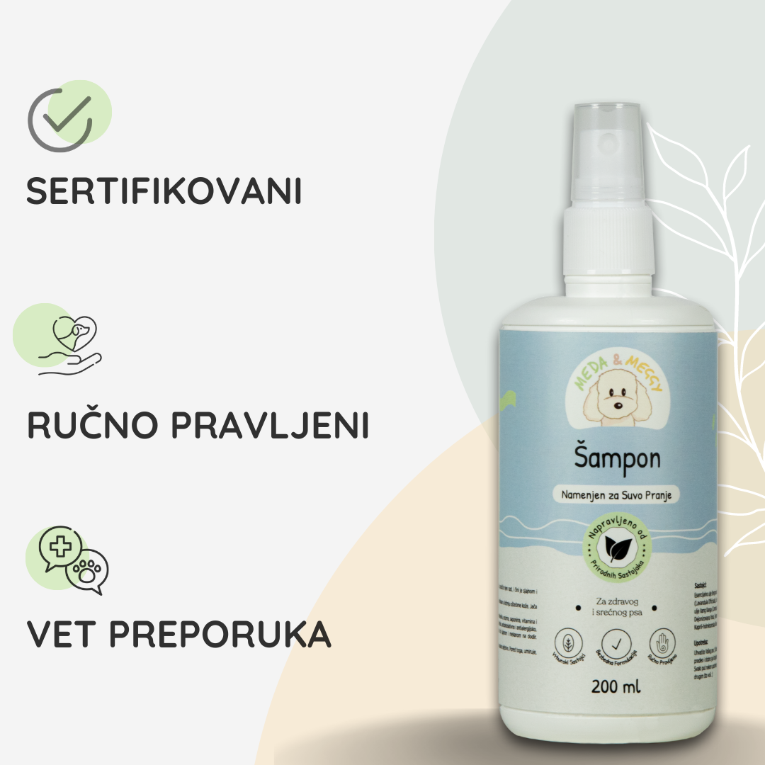 Šampon za pse | za Suvo Pranje