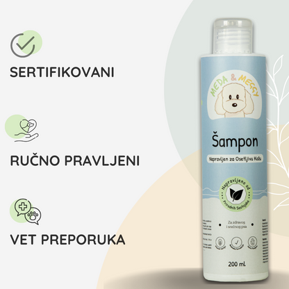 Šampon za pse | za Osetljivu Kožu