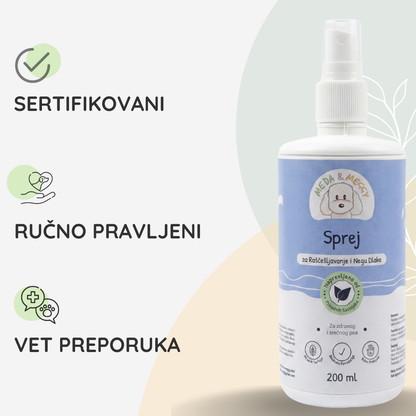 Sprej za Pse | Za Raščešljavanje Pasa